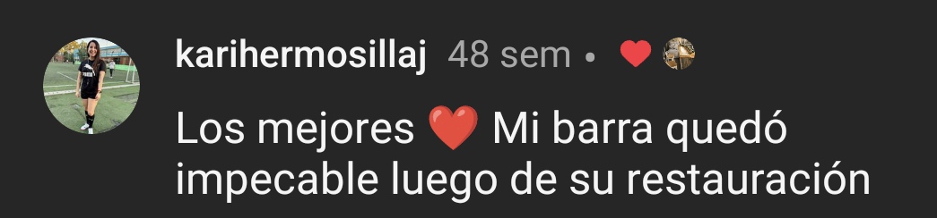 Testimonio de cliente en Instagram